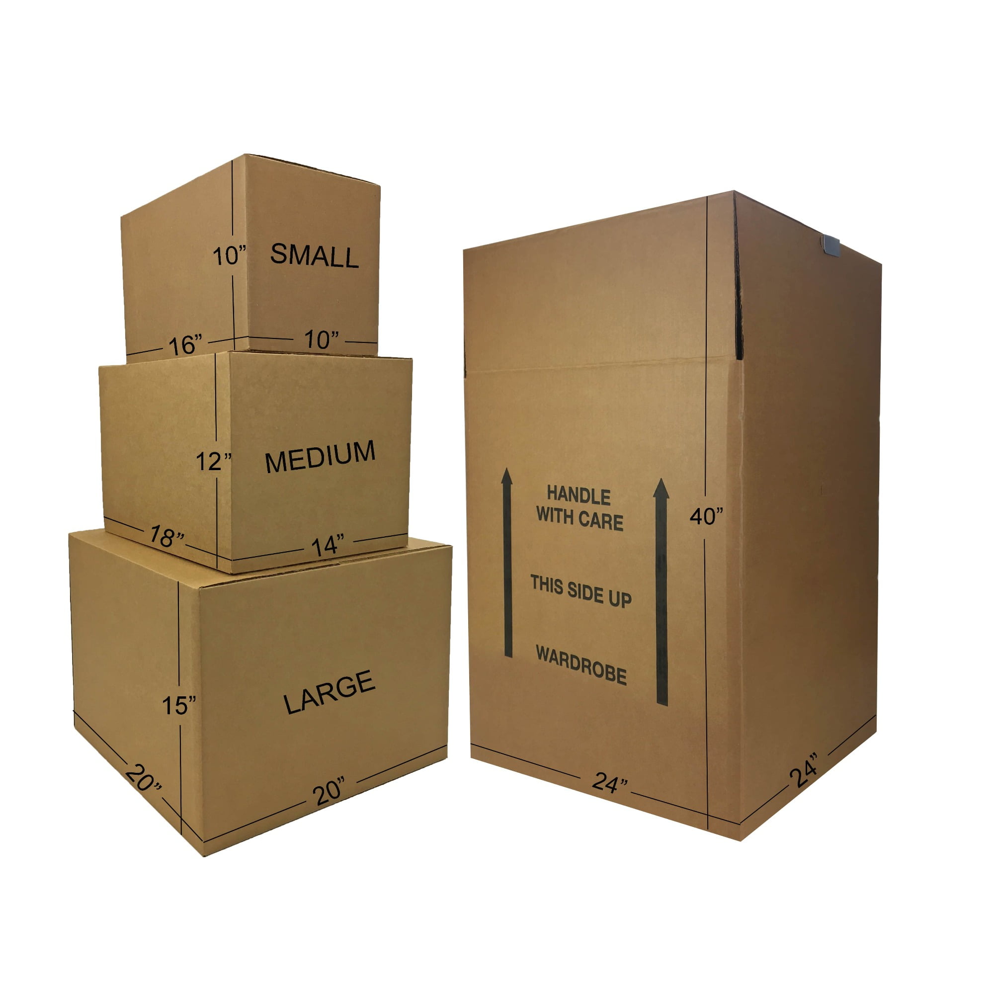 uBoxes Basic Moving Boxes Kit #1 + Supplies 18 Moving Boxes, Bubble, & Tape  - AliExpress