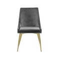 thumbnail image 4 of Meridian Furniture Karina Gray Velvet Dining Chair (Set of 2), 4 of 5