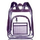 thumbnail image 1 of Mochila transparente para mujeres y hombres, mochilas de PVC, mochila transparente, mochila para niños y niñas, 42 x 33 x 17 cm, color morado, 1 of 7