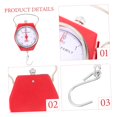 thumbnail image 2 of ZOUSSIQI Balance de Pêche à Ressort Balance de Pesée à Main Balance Mécanique Suspendue 10kg Métal Rouge Compact CA919-11013, 2 of 9