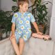 thumbnail image 4 of Balery Daisies Flowers Conjunto de Pijama Infantil de Manga Corta con Estampado – Ropa de Dormir de Algodón Suave-Large, 4 of 6