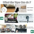thumbnail image 5 of Nano Double Sided Tape 16.5FT (5M),Reusable Washable Heavy Duty Tape,Multipurpose Removable Adhesive Silicone Transparent TracelessTape for Paste Photos Fix Carpet Mats etc, 5 of 7