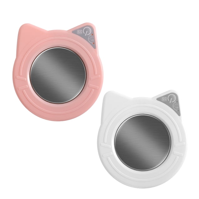 EXHUMKY Lot de 2 Chauffe-Tasse Électrique Chauffe-Café en Acier Inoxydable pour la Maison