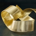thumbnail image 2 of Celebrate It 1.5" x 3yd.Gold Metallic Wired Ribbon, 2 of 4