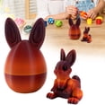 thumbnail image 2 of SSNTSY Tiny 3D Printed Easter Eggs with Bunny Inside Crystal Bunny Egg Printed Egg Toy Easter Surprise Rabbit Egg for Egg Hunt Party Favors Gifts, 2 of 6