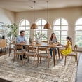 thumbnail image 4 of YOUFORTONG 12x12 Washable Area Rug,Extra Large Vintage Indoor Carpet with Non Slip Backing,Stain Resistant Soft Rug for Bedroom Dining Room Living Room Home Decor,Beige, 4 of 8
