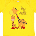 thumbnail image 4 of Inktastic My Aunt Loves Me Giraffe Boys or Girls Baby Bodysuit, 4 of 5