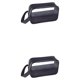 thumbnail image 3 of Vogacara Bolsa de almacenamiento de artículos de tocador de viaje de gran capacidad portátil transparente y visible para un fácil acceso negro talla pequeña 2piezas, 3 of 6
