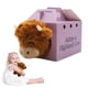 thumbnail image 4 of Highland Cow Fluffy Brown Cow Plush Doll Stuffed Animal Toy, 4 of 5