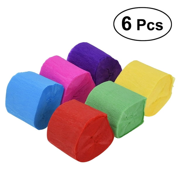 OUNONA Crepe Paper Streamers Party Decorations Streamer Festival Rolls