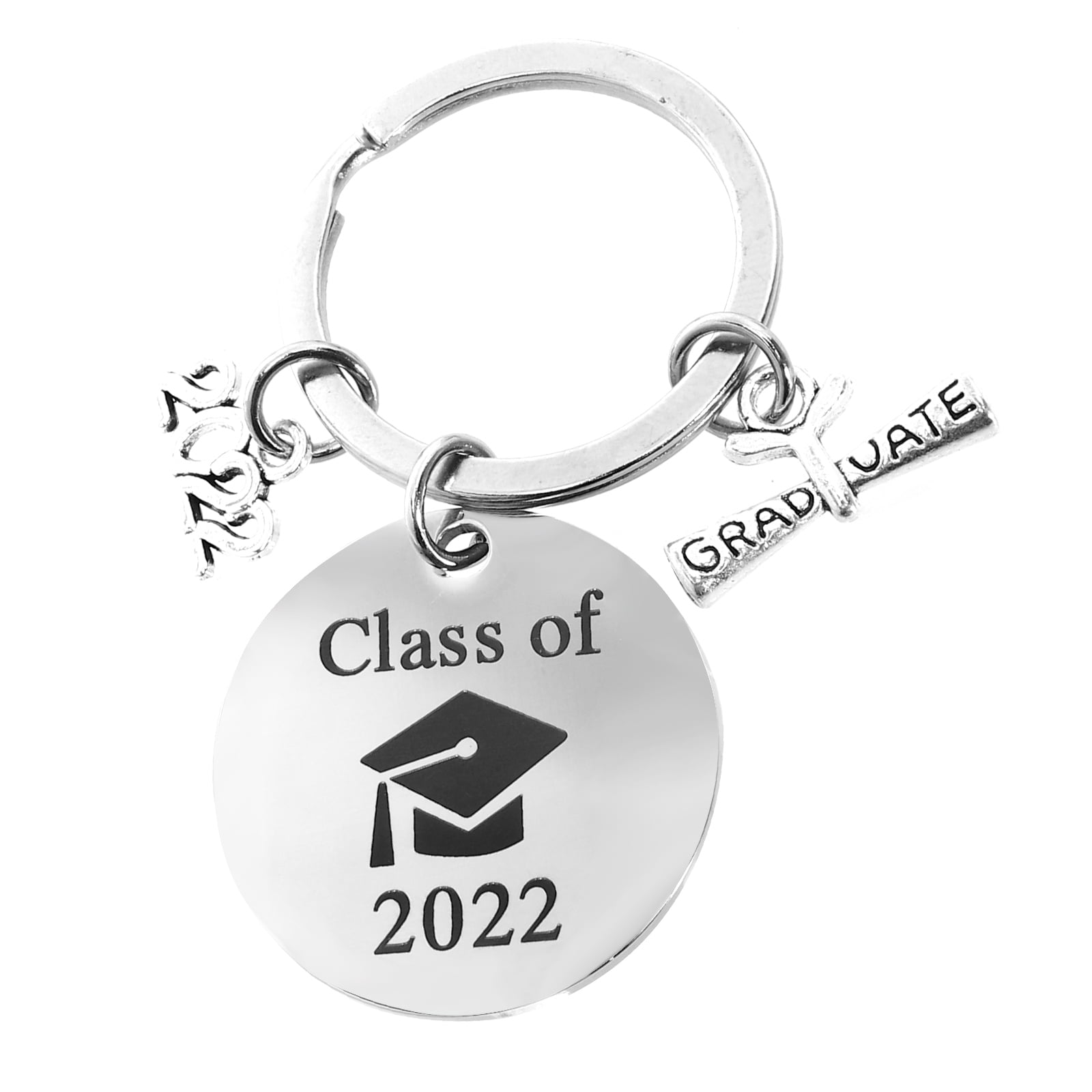 Graduation Keychain Engraved Class of 2019 Grad Gift Keyring Stainless Keych  MW 