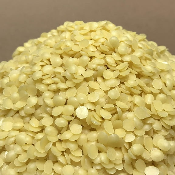 3 LB Pure Natural Yellow Beeswax Pellets for Candle Making