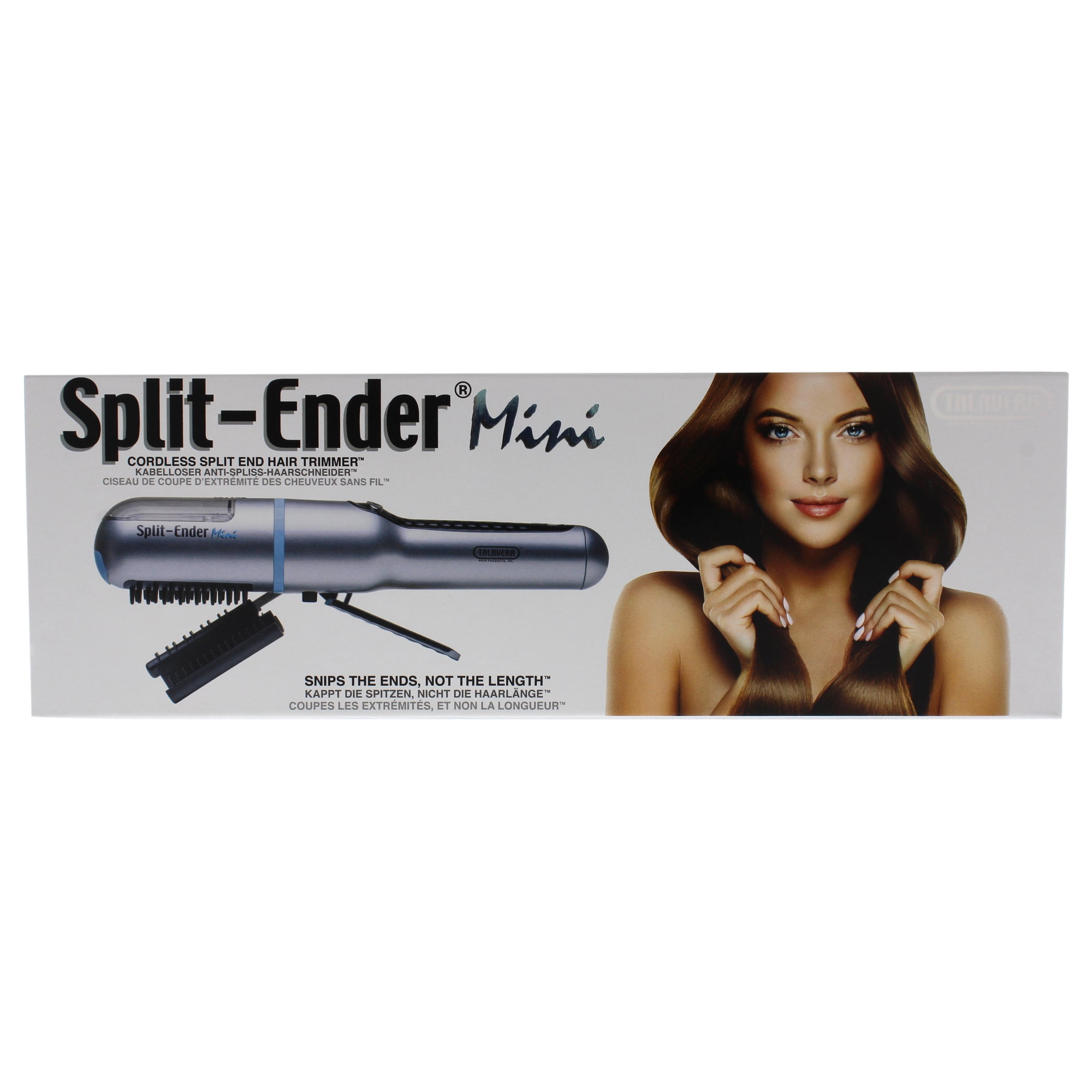 Split Ender Mini - Portable Split End Hair Trimmer (Silver) 