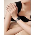 thumbnail image 5 of Wearlizer Leather Watch Band Compatible with Apple Watch Bands Women 38/40/41/42/44/45/46/49mm Slim X-Shape Metal Buckle Strap for Series 11/10/9/8/7/6/5/4/3/SE/Ultra 3/2/1, 5 of 6