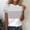Gray, variant on Blmnix Cotton Tshirts Womens Tops Pullover Striped Shirt Blouses Green Crew Neck Short Sleeve Summer Blouses for Women,S