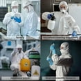 thumbnail image 2 of 1 Ensemble de Protection Jetable Combinaison Hazmat, Combinaisons de Peintres Usage Intensif Matériau Hazard-cl.(sf Blanc 63g), 2 of 5
