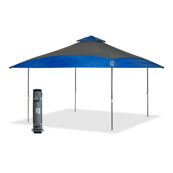 E-Z UP Spectator Instant Shelter, 13 Ft x 13 Ft, Royal Blue/Steel Gray Top w/ Steel Gray Frame