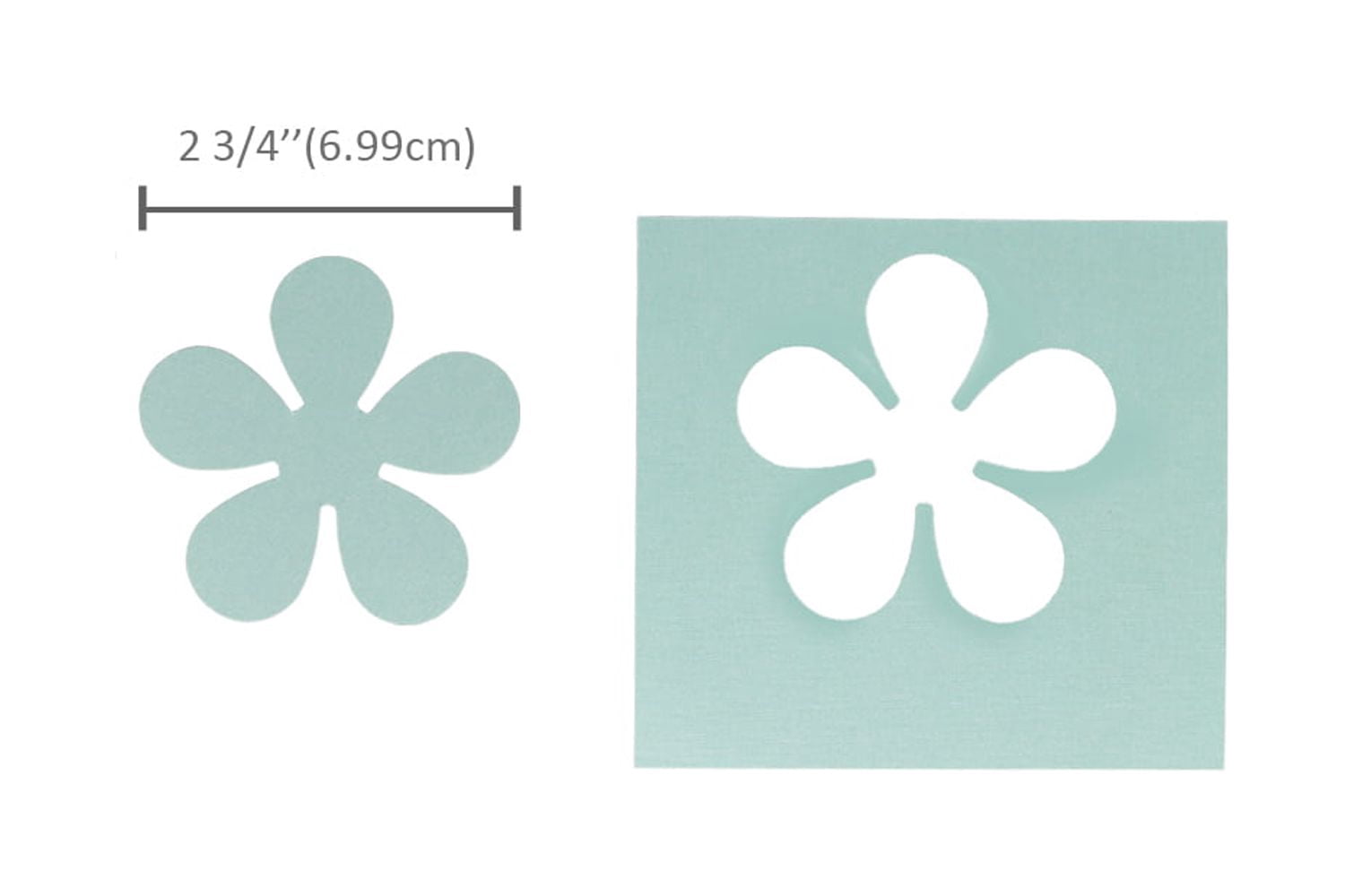 Bira Craft 3 inch Flower 3 Shape Lever Action Craft Punch for Paper Crafting Scrapbooking