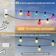 thumbnail image 3 of Guirnalda de luces Afirst para exteriores, 25 m, 27 bombillas LED, impermeables, 3 of 7
