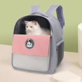 thumbnail image 2 of DOLITY Sac à Dos de Transport Portable pour Chien et Chat Réglable avec Poches de Rangement Sac à Fermeture Éclair Rose Pâle, 2 of 9