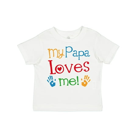 

Inktastic My Papa Loves Me Gift Toddler Boy or Toddler Girl T-Shirt