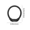 thumbnail image 3 of Portable 4-Digit Combination Cable Lock for Motorcycle Battery & Bike Anti-Theft , Keyless Alloy + PVC Loop Lock, 3 of 8