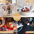 thumbnail image 3 of Samhe 54" x 108" Black and Gold Tablecloth, 6 Pack Disposable Plastic Tablecloths Waterproof Oil Proof Rectangle Table Cover for Birthday Party Decorations, 3 of 5