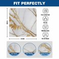 thumbnail image 6 of Marble Abstract Chair Covers Set of 4 Gold Line Leaf Modern Style Simple Chair Back Covers Stretch Removable Washable Slipcovers Protector for Dining Room Kitchen Party Decor, 6 of 9