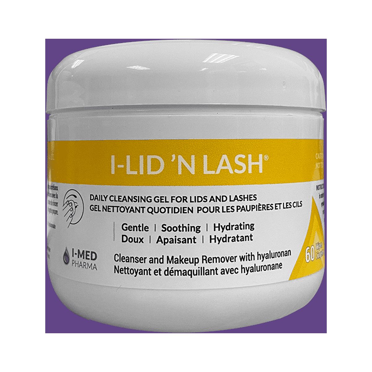 I-Med Pharma I-Lid 'N Lash | Daily Cleansing Gel for Lids and Lashes (60 Wipes) (I-Lid 'N Lash) - image 2 of 3