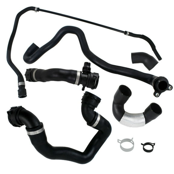 Radiator Coolant Water Hose Pipe Kit 6Pcs for BMW 135i 335i 335xi 2007-2010