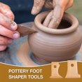 thumbnail image 4 of 7 Pieces Pottery Tools Pottery Foot Shaper Tools Pottery Trimming Tools Pottery Profile Rib Bundle, 4 of 5