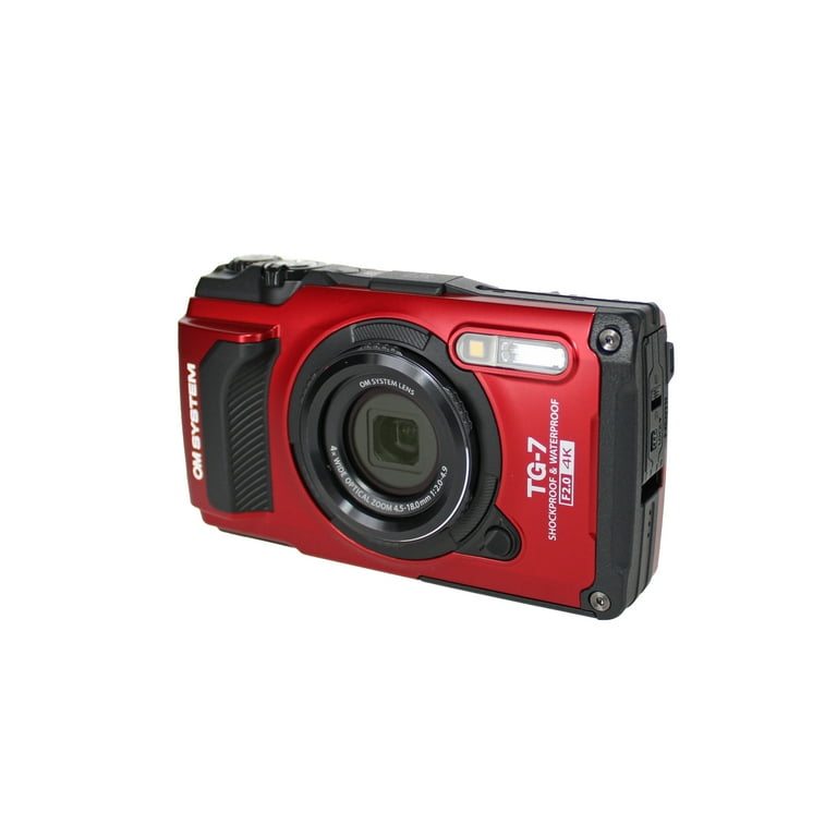 【美品】オリンパス Tough TG-7 RED OM System Tough TG-7 Red Underwater Camera, Waterproof
