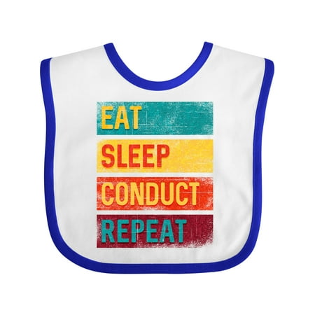 

Inktastic Band Director Conducting Gift Eat Sleep Conduct Repeat Gift Baby Boy or Baby Girl Bib