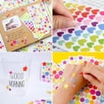 thumbnail image 3 of Cheers.US 3 Set/18 Pcs Round/Heart/Star Stickers, Round/Heart/Star Labels, Valentine's Day Love Decorative Sticker for Gift Packaging, Boxes, Crafting and Scrapbooking-5.91inx3.54inx0.12in, 3 of 7