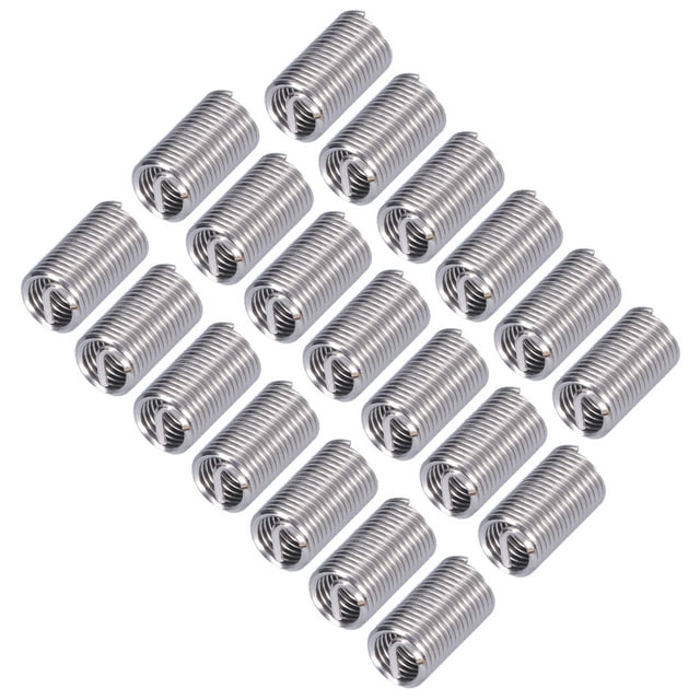 Greensen 20 Pcs Fil de Réparation M12 x 1.75 Filetage Écrou d'Extension Consommables, Kit de Réparation de Fil