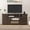 Dark Rustic Oak, variant on Uforic 70'' Farmhouse TV Console with 2 Shelves, Suitable for up to 80-inch TVs, Gray