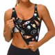 thumbnail image 3 of Balery Space Rocket Sujetadores deportivos con espalda cruzada para mujer, acolchados, sin costuras, de alto impacto, ideales para yoga, gimnasio, entrenamiento y fitness.-Large, 3 of 8