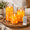 Orange, variant on Red Unbreakable Plexiglass LED Pillar Candles with String Lights and Remote, Set of 3