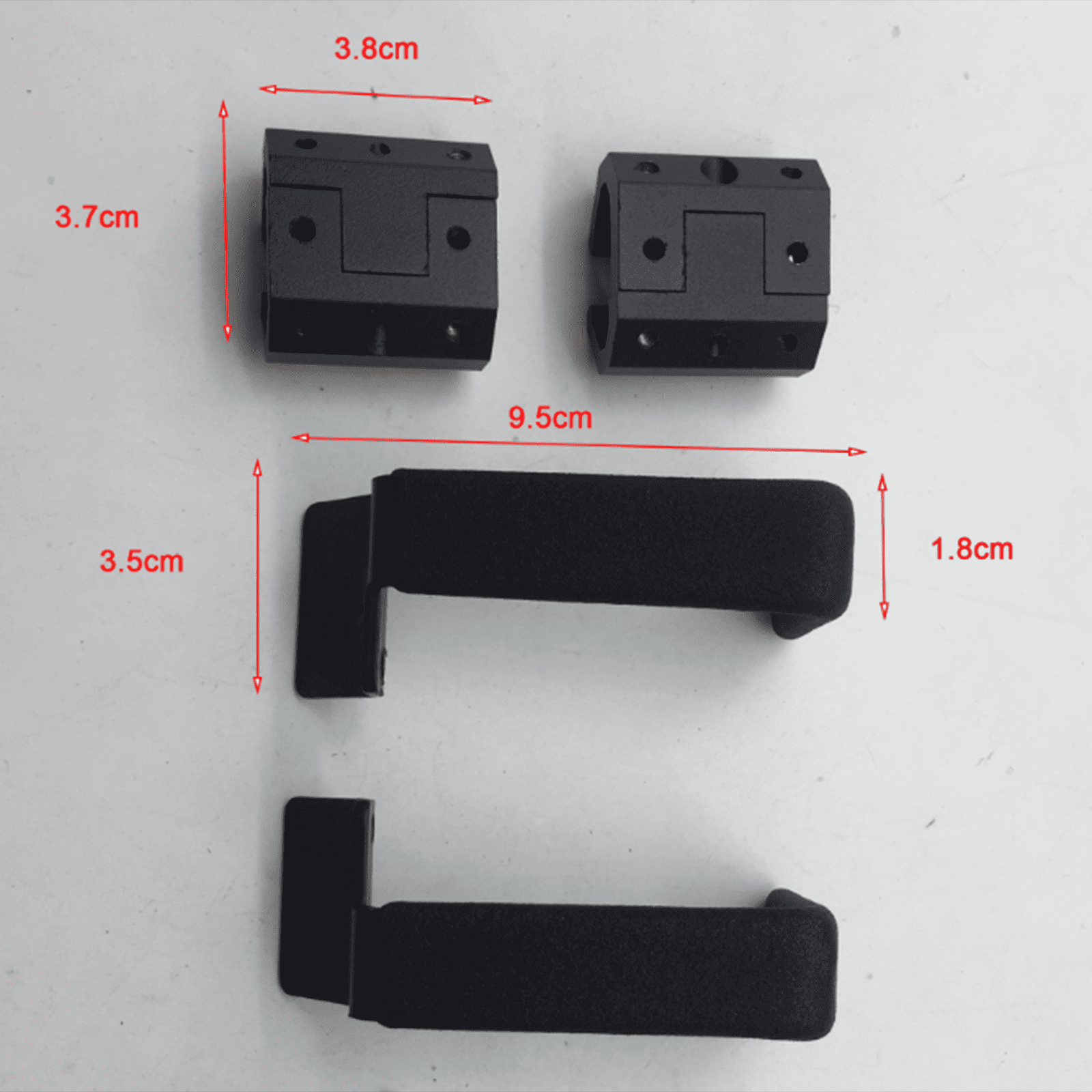 simhoa Set of 2 Extension Cable Holders for Toolboxes, Aluminum Construction, Compact, Easy Installation, Professional Cable Management Clips