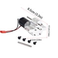 thumbnail image 3 of Vogacara Motor de caja de cambios de transmisión 370 con eje de transmisión, aleación de aluminio, apariencia exquisita, efecto de disipación de Kits de construcción modelo Plata Vogacara FN001311-03, 3 of 5