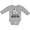 AC-Heather Grey, variant on Zebra My Paw Paw Loves Me Boys or Girls Long Sleeve Baby Bodysuit