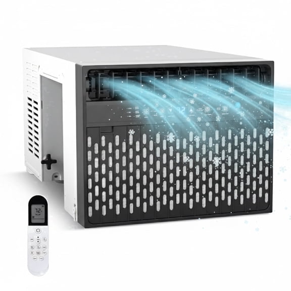 Window Air Conditioner 10000 BTU (ASHRAE) / 6300 BTU (DOE) U-Shaped,6-in-1 Window AC Unit with Remote Control,24h Timer,Washable Filter,Adjustable Saddle,Cooling up to 600 Sq.ft.