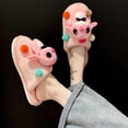 thumbnail image 2 of Pantuflas de felpa de algodón de Disney Stitch para mujer, zapatos de casa de gran tamaño, zapatos cálidos de invierno con bonitos dibujos animados para dormitorio de estudiantes, 2 of 4