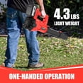 thumbnail image 3 of Leaf Blower Cordless, Electric Brushless Leaf Blower with 2 * 4.0Ah Battery Powered, Blowers for Lawn Care, Blower with Extension Nozzle, Battery Powered Blowers Leaf Cordless, 3 of 6
