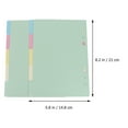 thumbnail image 3 of 2 Sets 5 Colors Tab Dividers A5 Index Classified Lables 6-Holes Colorful Filler Project Sorter Pages for Ring Binders Planner Notebook (A5), 3 of 8