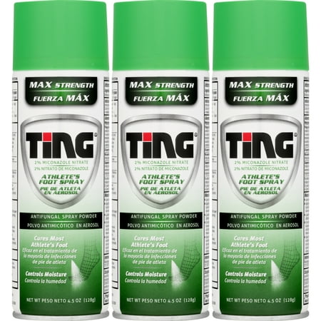 Ting Athlete's Foot & Jock Itch Anti-Fungal Spray Powder - 4.5 Oz (Pack of
