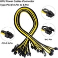 thumbnail image 3 of ALING Mining Power Supply GPU Breakout Board Mining Cables PCI-E 6 Pin to 8 Pin Power Cable Mining Server Breakout Board 50cm, 3 of 8