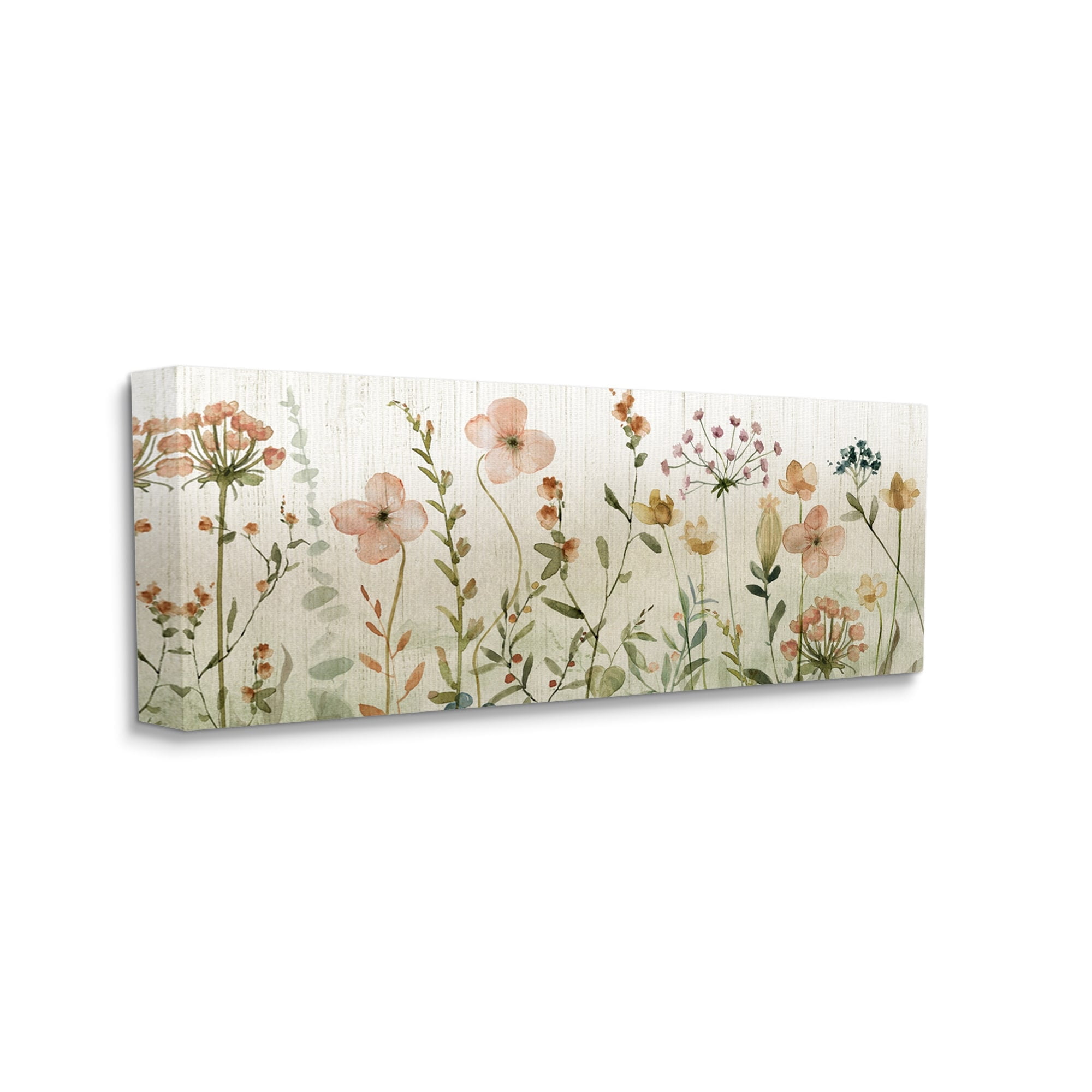 Stupell Industries Cherry Blossom & Herb Sprigs Botanical & Floral Painting Gallery Wrapped Canvas Print Wall Art