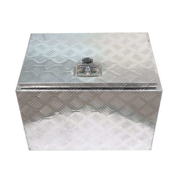 23" Aluminum Storage Box Toolbox w/ Lock & Keys, for Truck Pickup Trailer Garage Indoor