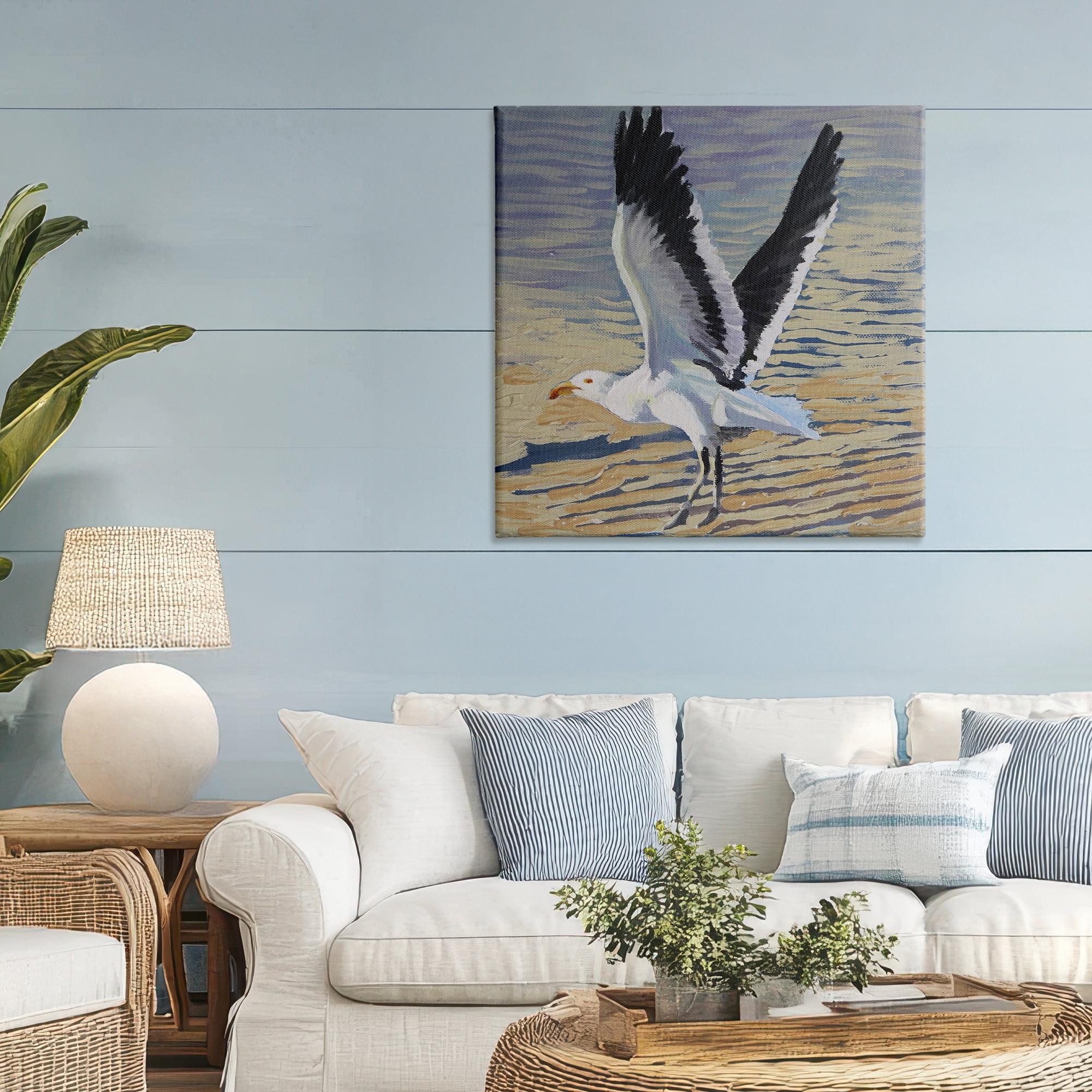 Stupell Industries Seagull Taking Flight Canvas Wall Art, design by Violeta Vollmer